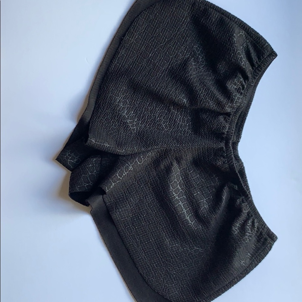 Nines faux snakeskin short